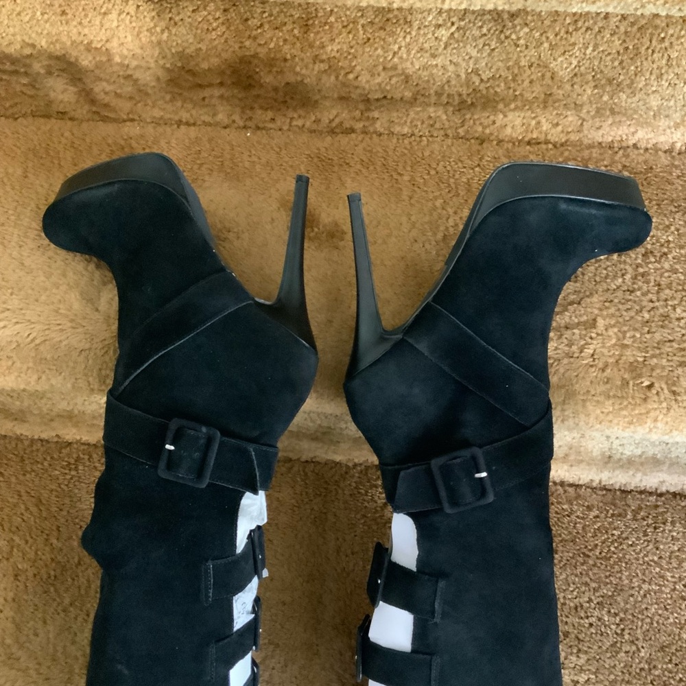 Colin Stuart Thigh High Suede Boots - Picture 7 of 10